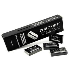 Lames Parker à double tranchant pack 100, rasage fluide et durable