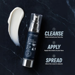 Particle Crème Visage Homme hydratation quotidienne et teint équilibré.