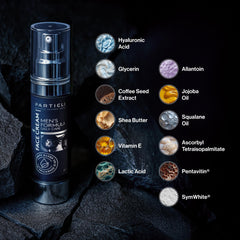 Particle Crème Visage Homme texture neutre prête à être superposée avec d’autres soins.