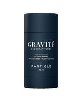 Particle Gravité Déodorant: bouteille élégante pour une fraîcheur durable au quotidien.