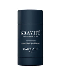 Particle Gravité Déodorant: bouteille élégante pour une fraîcheur durable au quotidien.