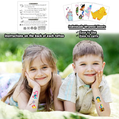 Tatouages Partywind enfants emballages individuels, distribution facile pendant la fête