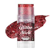 PASNOWFU baton-paillette rouge visage éclat précis et durable.