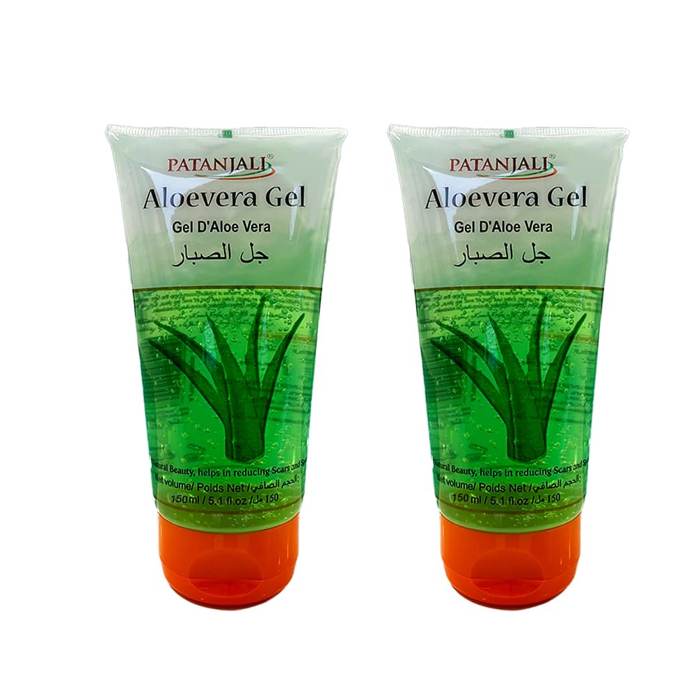 Gel Patanjali Aloe Vera, bouteille de 150 ml, hydratant naturel pour la peau.