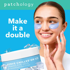 Patchology masque yeux anti-poches pour un regard plus frais.
