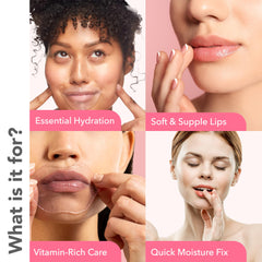 Patchology Serve Chilled Rosé Gel Lip Mask, texture gel hydratante en gros plan.