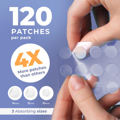 PatchRx patch anti-acné sur le visage, application rapide et simple.