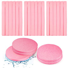 Patelai éponge visage compresses rose pour démaquillage en douceur