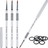 Pinceau Patelai Kolinsky 3D taille 2 pour détails précis en nail art.