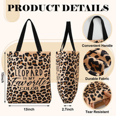 Paterr pochette maquillage zippée imprimé léopard, rangement sécurisé pour cosmétiques.