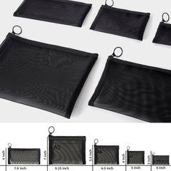 patu sacs-mesh fermeture-éclair petits objets: fermeture fiable pour petits objets.
