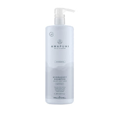 Awapuhi Wild Ginger HydraSoft Shampoo – bouteille lumineuse offrant hydratation et brillance.