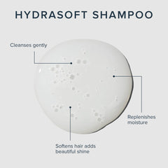 Awapuhi Wild Ginger HydraSoft Shampoo – étiquette claire, souligne formule sans sulfate et sans paraben.