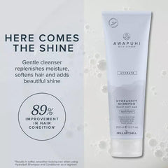 Awapuhi Wild Ginger HydraSoft Shampoo – pompe facile et contrôlable pour une utilisation propre.