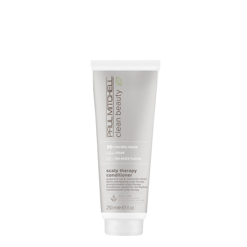 Paul Mitchell Clean Beauty Scalp Therapy Conditioner – bouteille, hydratation légère et effet rafraîchissant pour cuir chevelu