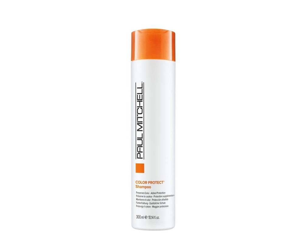 Paul Mitchell Color Protect Shampoo — bouteille prête pour protéger la couleur et ajouter de la brillance.