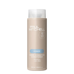 Paul Mitchell Conditionneur Hydratation Légère : bouteille montrant le soin pour cheveux secs.