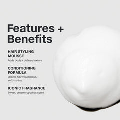 Paul Mitchell Sculpting Foam, contrôle des frisottis pour un look lisse.