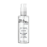 Paul Mitchell sérum lissage clair dans sa bouteille pour cheveux lisses et brillants.