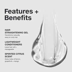 Paul Mitchell Straight Works: texture-lisse des cheveux après utilisation.