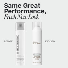 Paul Mitchell Super Clean Light Hairspray pulvérisation rapide pour un séchage uniforme.