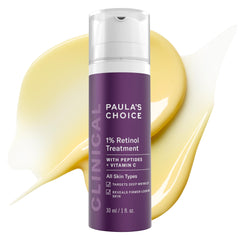 Paula's Choice CLINICAL 1% Retinol dans sa bouteille-pompe pour une application précise.