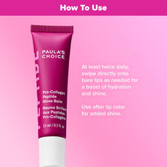 Peptides Pro-Collagène des Paula's Choice pour lèvres pulpeuses et contours plus nets.