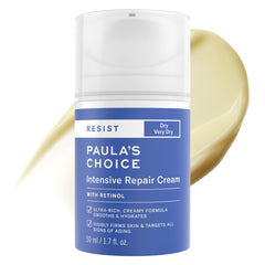 Paula's Choice RESIST Intensive Repair Cream — bouteille montrant l'hydratation profonde pour peau sèche