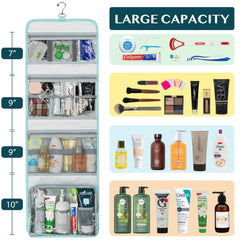 PAVILIA sac toilette à 4 compartiments pour bien organiser cosmétiques.