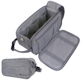 PAVILIA Trousse de toilette homme, grande ouverture pour accéder rapidement aux essentiels.