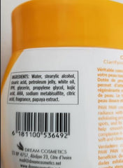 Texture riche et application facile de la Paw Paw Papaya Cream pour une peau veloutée.