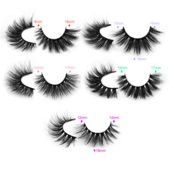 Pawotence cils faux mink doux 3D pour un fini naturel.