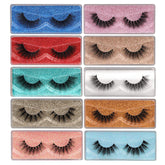 Pawotence cils wispy 18 mm 3D pour un regard naturel et léger.