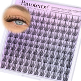 Pawotence Clusters Cils Naturels Effet Plume, regard léger et naturel