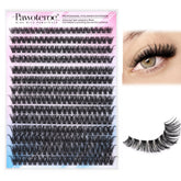 Pawotence: ensembles de cils-grappes 50d 9-16mm pour un volume naturel.