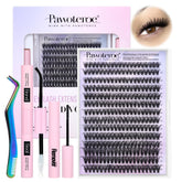 Pawotence kit extension cils 280pcs 40D 9-16mm: aspect naturel à domicile