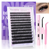 Pawotence kit extensions cils 80D 10-20mm pour un look plus fourni à domicile.