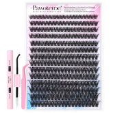 Pawotence kit extensions cils à faire soi-même 280 pièces pour un regard dense et naturel.