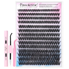 Pawotence kit extensions cils à faire soi-même 280 pièces pour un regard dense et naturel.