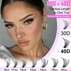 Pawotence Lash Clusters – tutoriel DIY pour auto-application des cils.