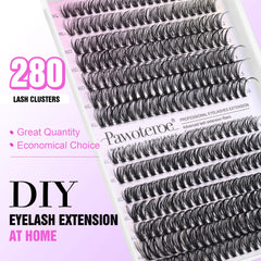 Pawotence Lash Clusters – fibres douces pour douceur et durabilité des cils.