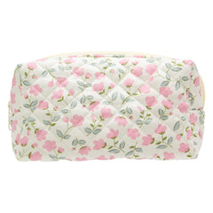 PAZIMIIK pochette maquillage matelassée vintage, idéale pour l'élégance en déplacement.