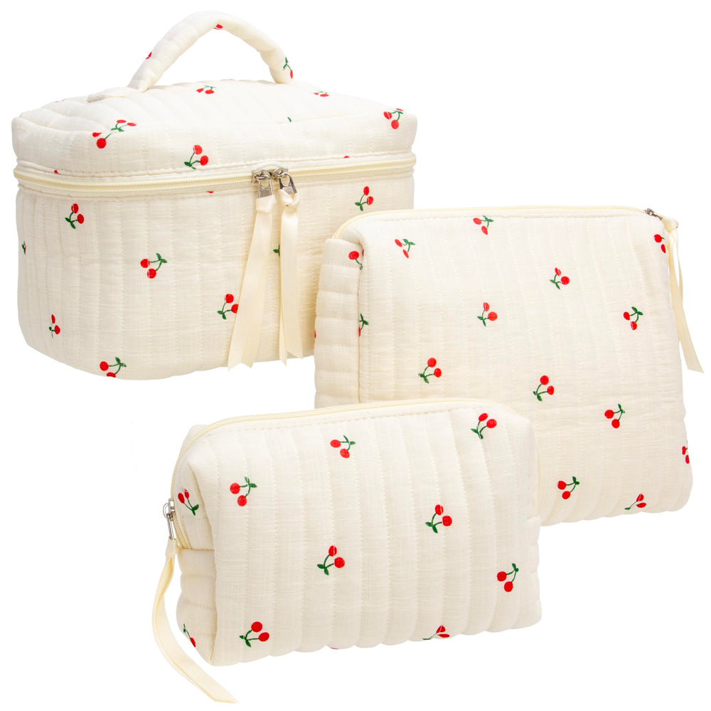 PAZIMIIK sac maquillage à matelassage extérieur: rangement pratique en déplacement.