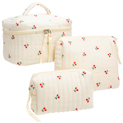 PAZIMIIK sac maquillage à matelassage extérieur: rangement pratique en déplacement.
