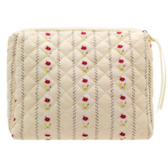 PAZIMIIK sac maquillage quilté, extérieur élégant pour une organisation chic.
