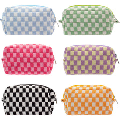PAZIMIIK vue de face de la trousse-maquillage carré portable, format compact pour sac