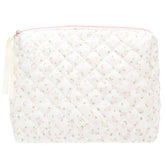 PAZIMIIK Trousse maquillage matelassee rose, grande capacité pour voyage et rangement.