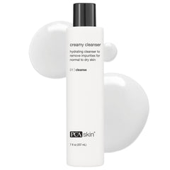 PCA SKIN nettoyant visage crèmeux en bouteille, hydratation douce.