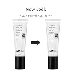 Texture légère PCA SKIN s étale facilement sur le visage.
