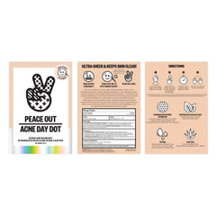 PEACE OUT Pansement Acne Fin Ultra Mince: presque imperceptible lors des activités quotidiennes.